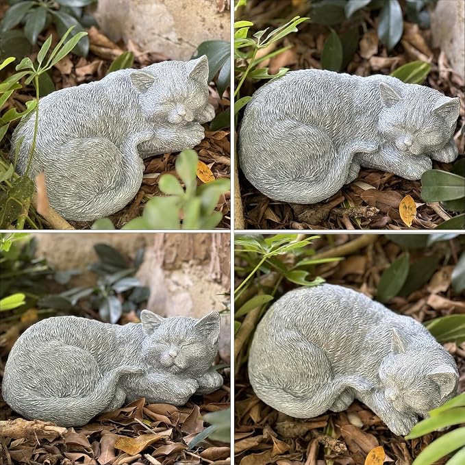 Cats Memorial Stone Garden Statue, Pet Statues Gifts - Image 6