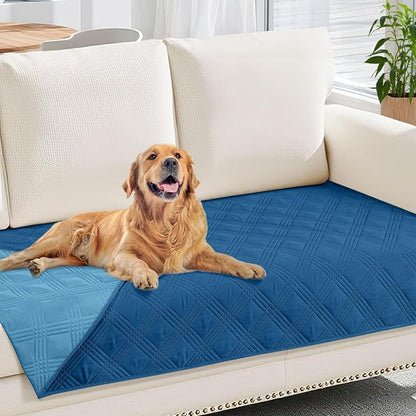hyha Waterproof Dog Blanket, Reversible Pet Bed Blanket, Soft Sofa Couch Cover by hyha