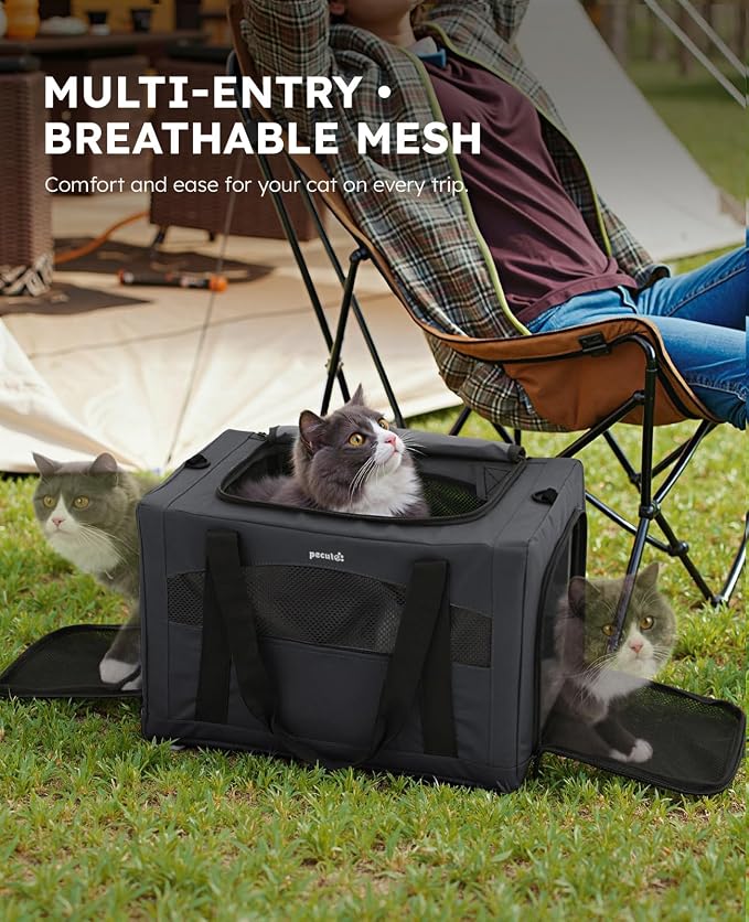 Pecute Cat Carrier Stable XL, Pet Carrier Breathable and Portable, Cat Carriers - Image 4