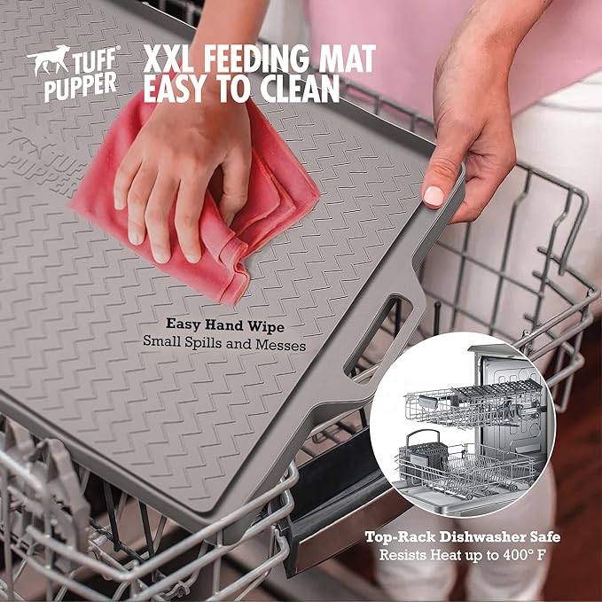 Tuff Pupper 28x20 Large Dog Feeding Mat - Image 7