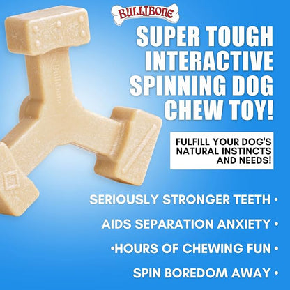 Bullibone Nylon Dog Chew Toy Spin-a-Bone - Image 2