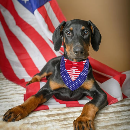 ADOGGYGO American Flag Dog Tuxedo Bandana - Image 3