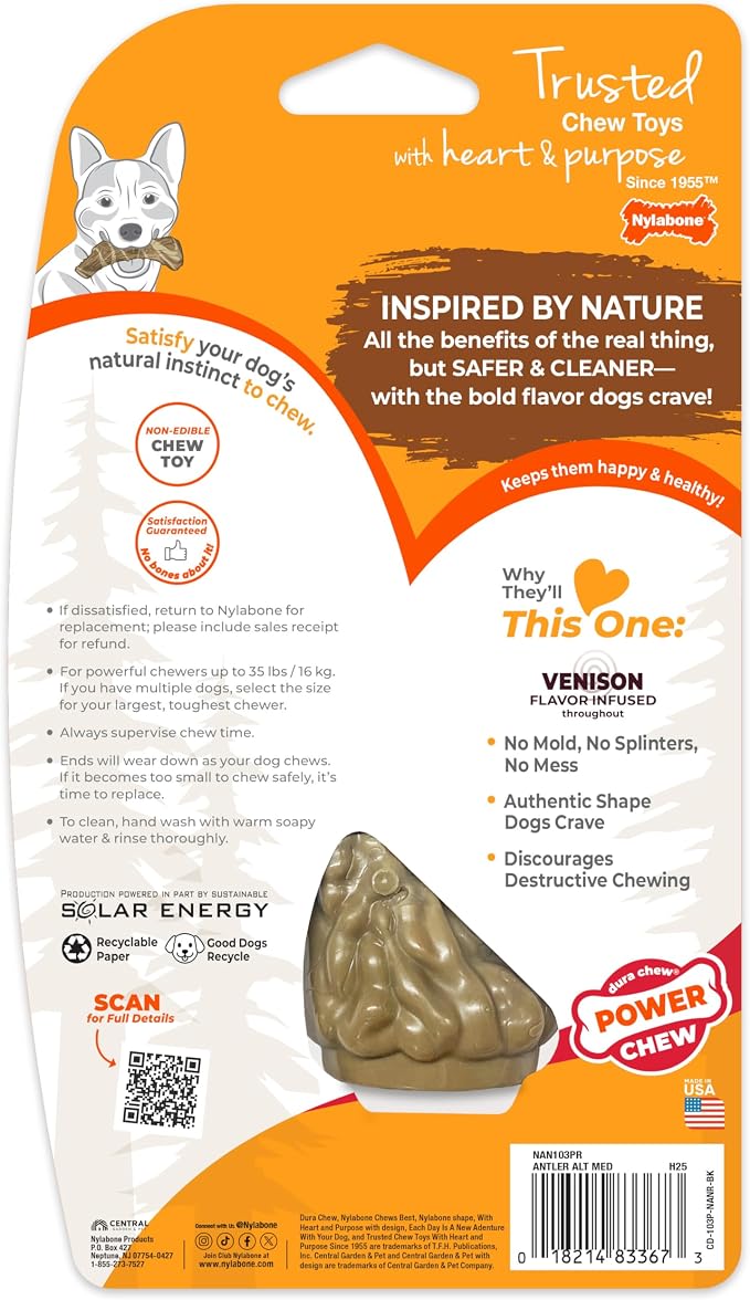 Nylabone Power Chew Antler Alternative Nylon Chew Toy - Image 9