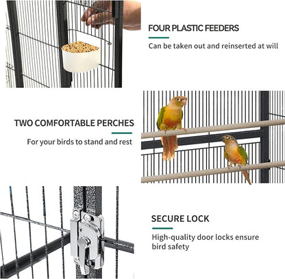 YITAHOME 53 inches Birdcage Cover and Bird Cage Seed Catcher, Bird Cages - Image 4