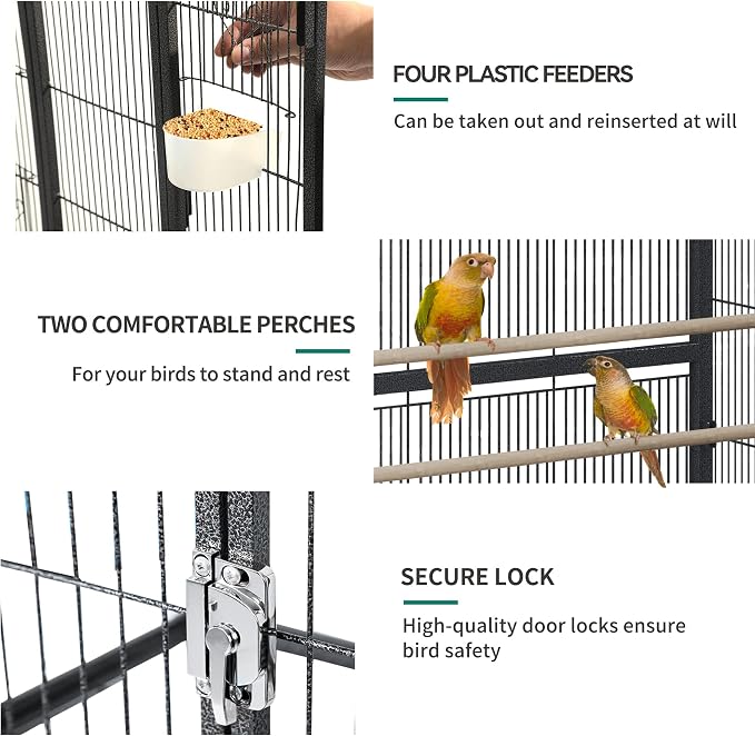 YINTATECH 53 inches Bird Cage Seed Catcher & Birdcage Cover, Bird Cages - Image 5