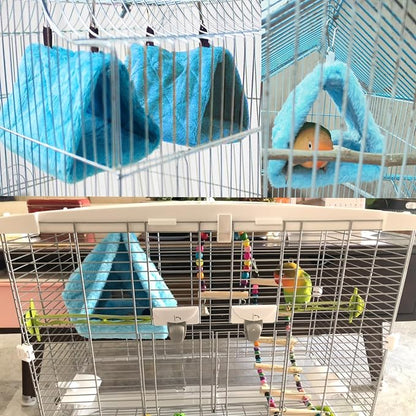 4Pcs Bird Tent Plush Hammock Warm Hut Hanging Parrot Nest - Image 6