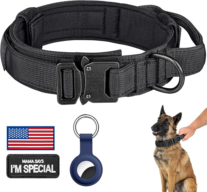 DAGANXI Tactical Dog Collar, Adjustable Military Training Nylon Dog Collar by DAGANXI