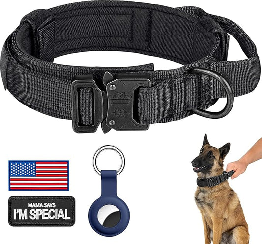 DAGANXI Tactical Dog Collar, Adjustable Military Training Nylon Dog Collar by DAGANXI