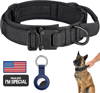 DAGANXI Tactical Dog Collar, Adjustable Military Training Nylon Dog Collar by DAGANXI