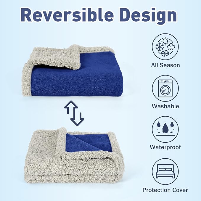 Kritter Planet Waterproof Dog Blanket, Reversible Water Proof Pet Blanket - Image 2