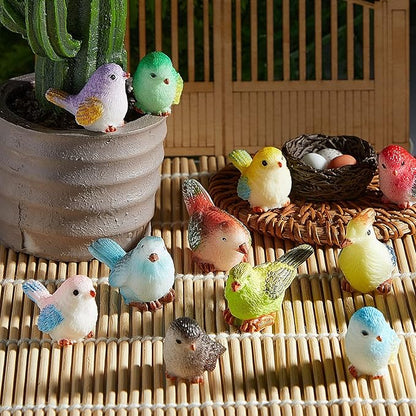 Jetec 30 Pieces Garden Accessories Bird Decorative Figurines Miniature Bird - Image 4