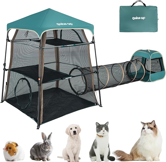 Extra Large catio Outdoor cat Enclosure, 3-in-1 Cat Tower Tent - Image 8