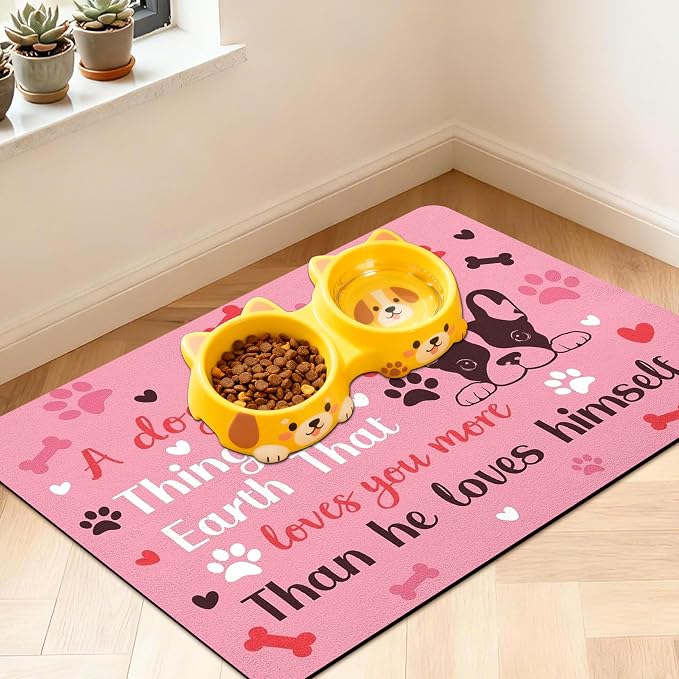 Pet Feeding Mat for Floors Waterproof Dog Mat for Food and Water Absorbent by Unknown