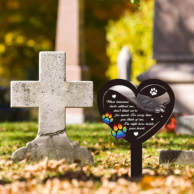 Grave Decorations for Cemetery Rainbow Bridge Dog Memorial Gifts Pet Grave - Image 4