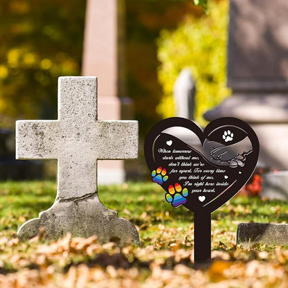 Grave Decorations for Cemetery Rainbow Bridge Dog Memorial Gifts Pet Grave - Image 4