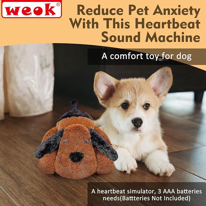 Heartbeat Puppy for Dogs, Helps for Anxiety Relief and Calming, Stuffed Animal - Image 8