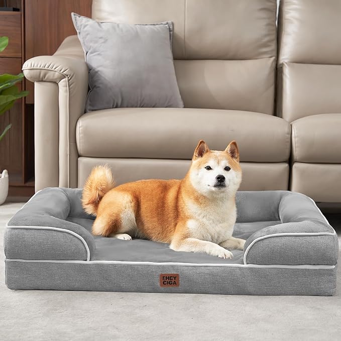 EHEYCIGA Orthopedic Dog Beds Large Sized Dog, Waterproof Memory Foam Pet Bed - Image 9