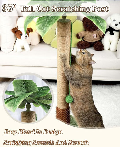 ANWA 35" Tall Cat Scratching Post - Image 2