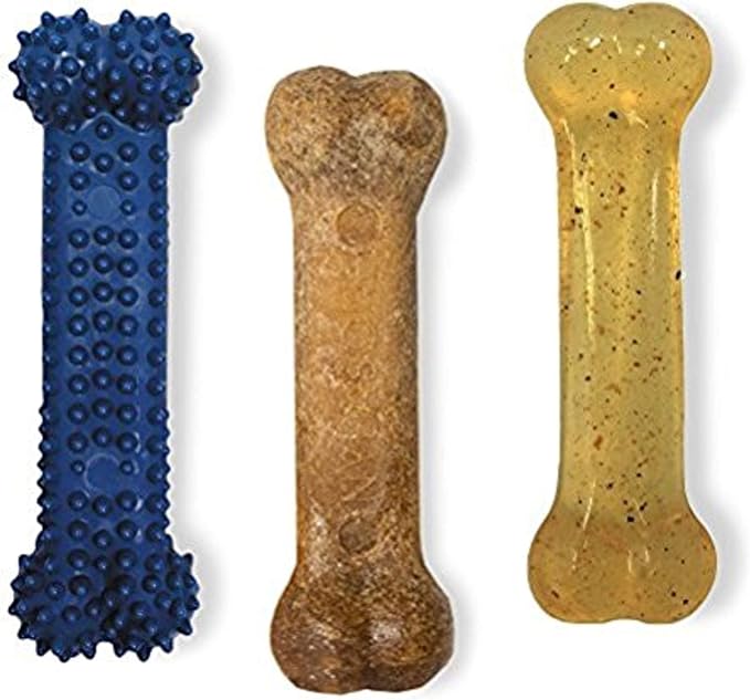 Nylabone Original Bone Flexi Chew Toy Value Pack by Nylabone