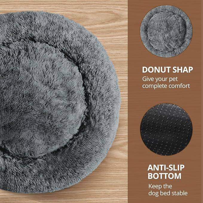 JOLLYVOGUE Calming Dog Bed for Small Dogs - Image 3