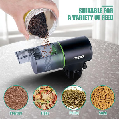 FREESEA Aquarium Automatic Fish Feeder: Rechargeable Auto Fish Food Dispenser - Image 5