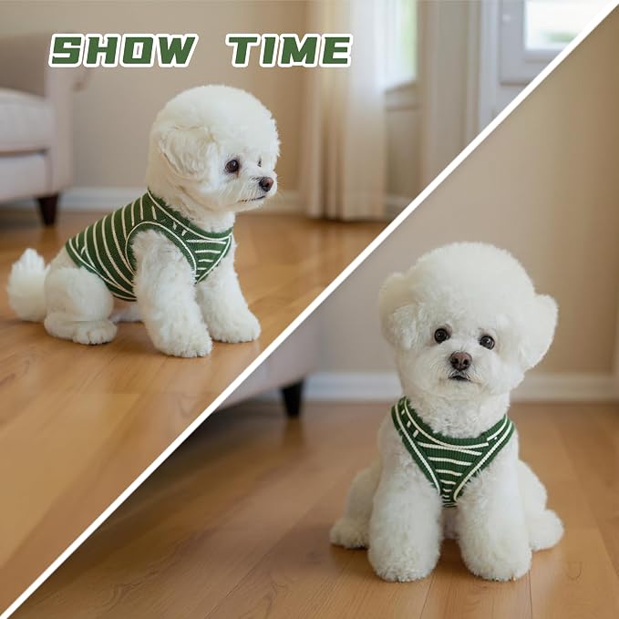 Dog Clothes, Stripe Dogs Shirts - Image 6