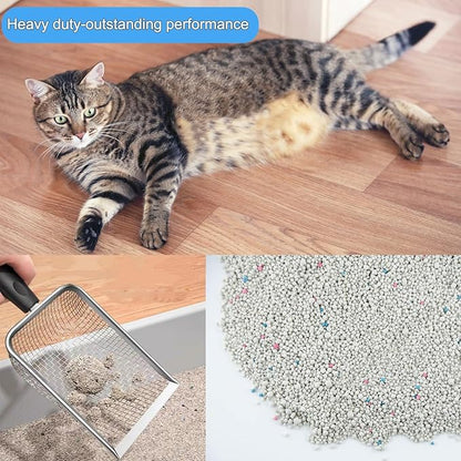 itPlus Cat Litter Scoop, Stainless Steel Cats Sturdy Mesh Scooper Kitty Litter - Image 6
