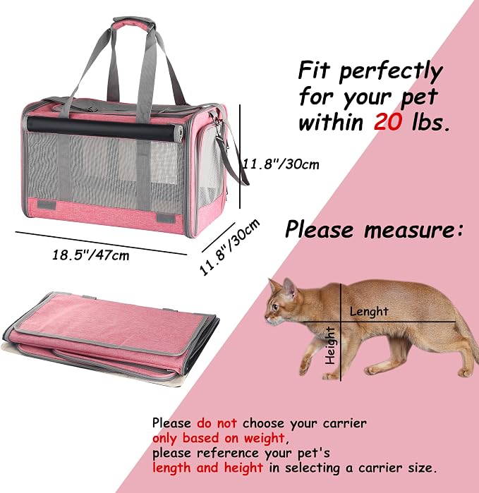 Dog Soft-Sided Carriers Cat Soft-Sided Carriers Dog Carriers Cat Travel Carrier - Image 6