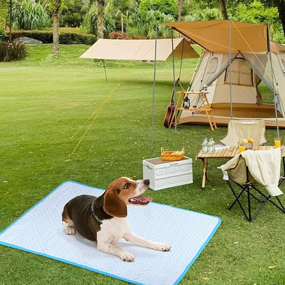 Cooling Mat Pad for Dogs Cats Ice Silk Cooling Bed for Dogs Ice Bed for Cats - Image 9