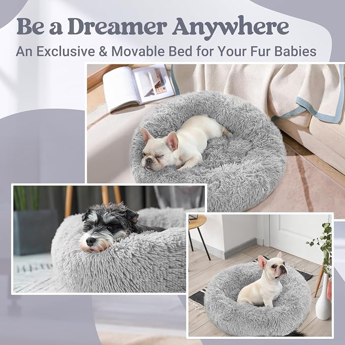 rabbitgoo Calming Dog Bed for Small Medium, 27 inches Pet Bed Machine Washable - Image 8