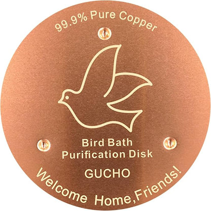 GUCHO Bird Bath Copper Disk, Bird Bath Purification Disk, 0.6mm Thickness by GUCHO