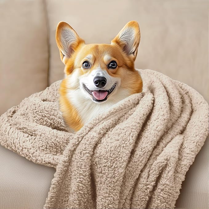 1 Pack 3 Calming Blankets Fluffy Premium Fleece Pet Blanket Soft Sherpa Throw - Image 6