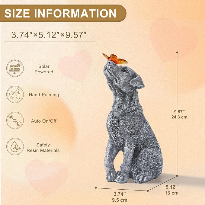 Garden Statue Dog Figurine Decor – Outdoor Decoration - Image 3