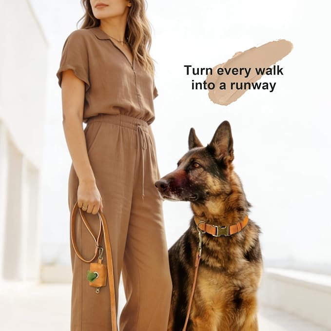 Didog Soft PU Leather Dog Collar, Stylish Quick Released Dog Collars - Image 4