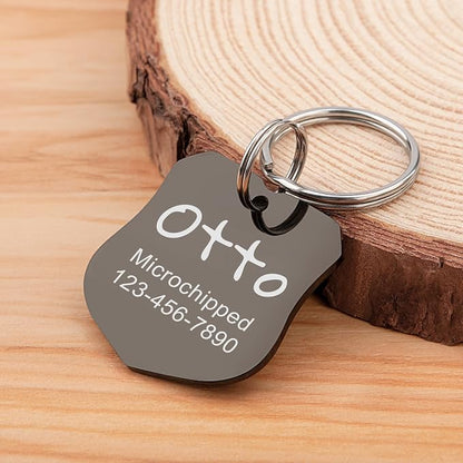 Anavia Personalized Pet ID Tags, Stainless Steel Glossy Laser Engraved Dog Cat - Image 9