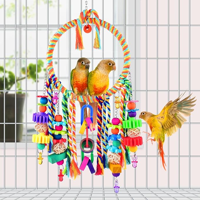 KATUMO Bird Toys, Bird Swing Toy Bird Perch - Image 5