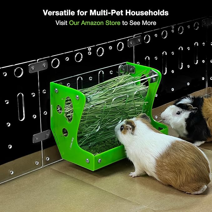 GuineaLoft™ Custom 2-in-1 Hay & Food Feeder - Image 7