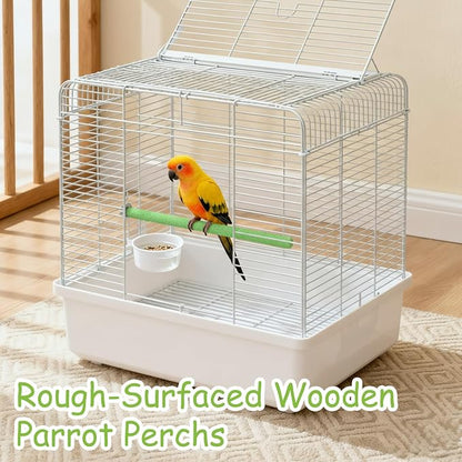 4 Pcs Bird Perch Stand Toy Parrot Perch Stand, Wood Bird Cage Perches Toy - Image 4