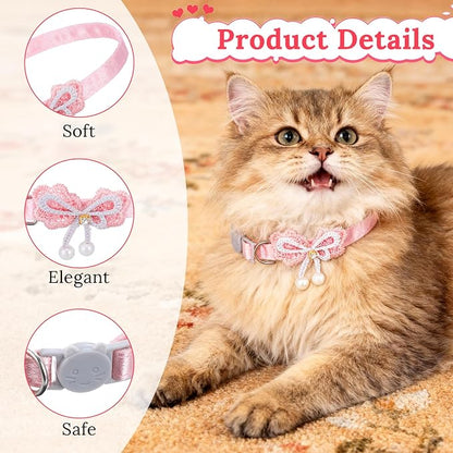 Jeffdad 4 PCS Cute Pearl Cat Collar - Image 3