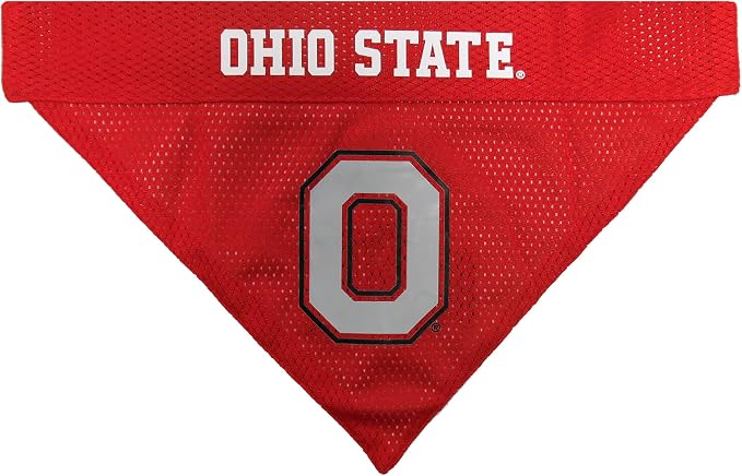 Pets First Collegiate Pet Accessories, Reversible Bandana, Ohio State Buckeyes - Image 2