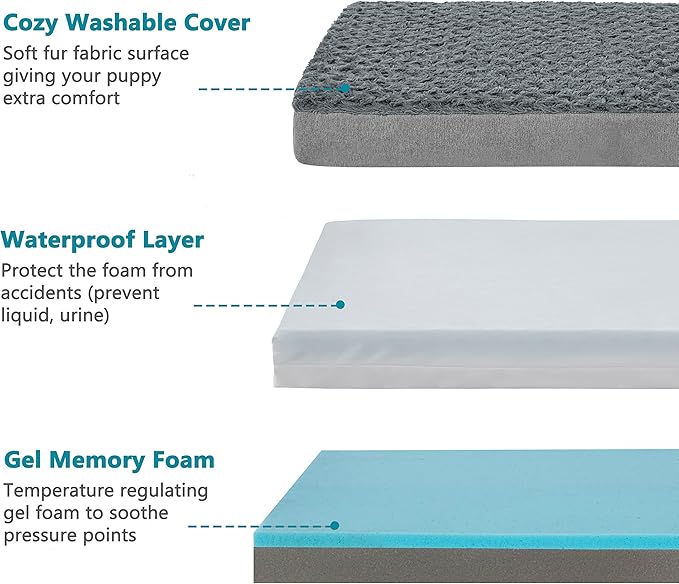 Orthopedic Memory Foam Dog Bed, Cooling Dog Beds - Image 9