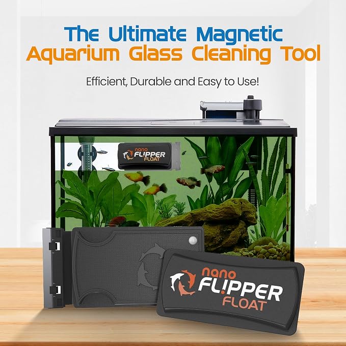 FLIPPER Float Nano Magnetic Aquarium Cleaner – 2-in-1 Flip Scrubber and Scraper - Image 3