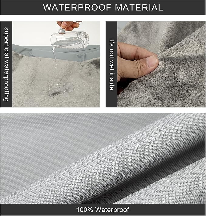 Waterproof Dog Bed Cover, Washable Removable Pet Dog Bed Replacement Cover - Image 4