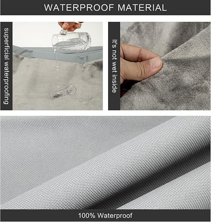 Waterproof Dog Bed Cover, Washable Removable Pet Dog Bed Replacement Cover - Image 4