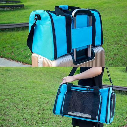 Soft Sided Carrier for Small Medium Cats Dogs, TSA Airline Approved Collapsible - Image 8
