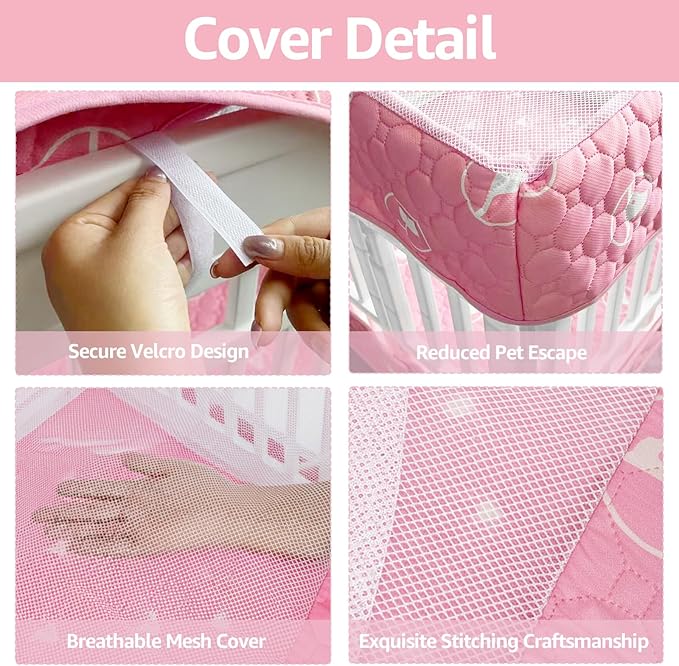 PJYuCien Dog Playpen Bottom Pad and Cover Fits - Image 4