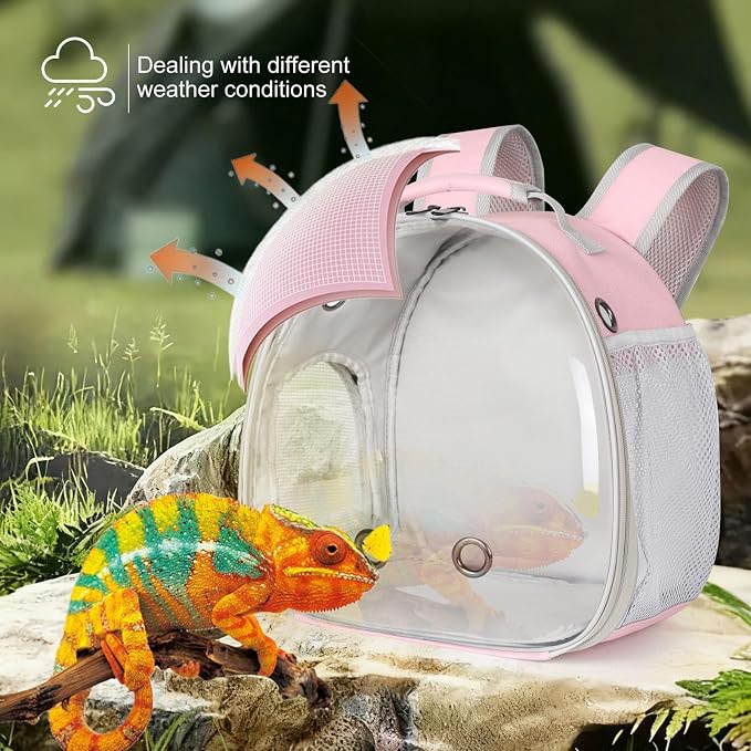 Hamster Backpack Carrier, Bearded Dragon Carrier Backpack - Image 6