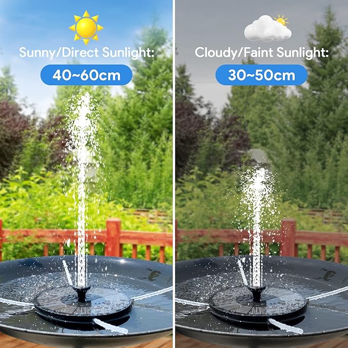 Solar Fountain, Floating Solar Powered Water Fountain Pump - Image 6