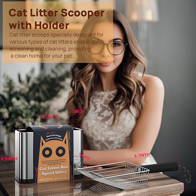 Heavy Duty Stainless Steel Cat Litter Scoop - Image 7