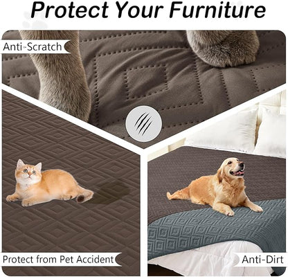 hyha Waterproof Dog Blanket, Soft Pet Bed Blankets, Waterproof Sofa Couch Cover - Image 3